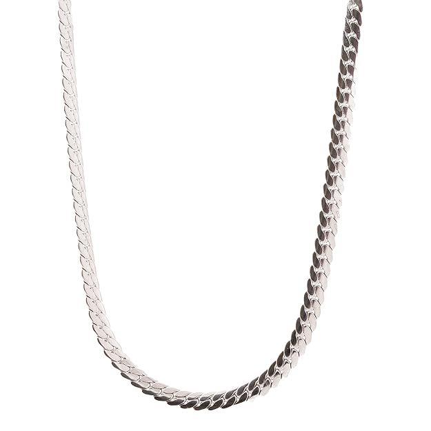 Flat Snake Chain - Silver — view 3