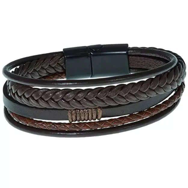 Tiered Treasure Leather Bracelet — view 3