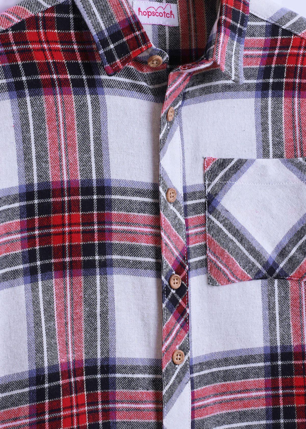Plaid Cotton Yarn-Dyed Shirt Set — view 3