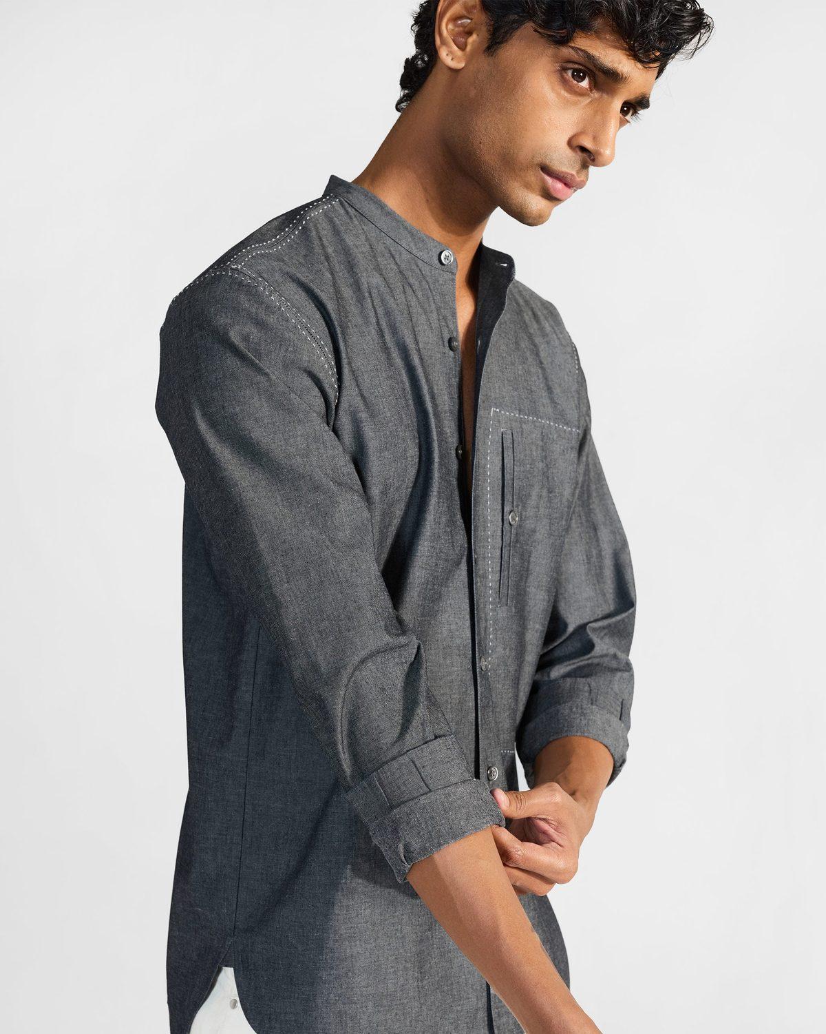 Marten Shirt - Charcoal — view 3