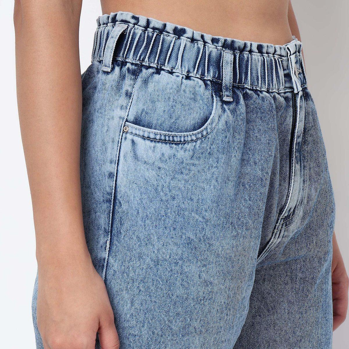 Slouch Fit High Rise Jeans — view 3