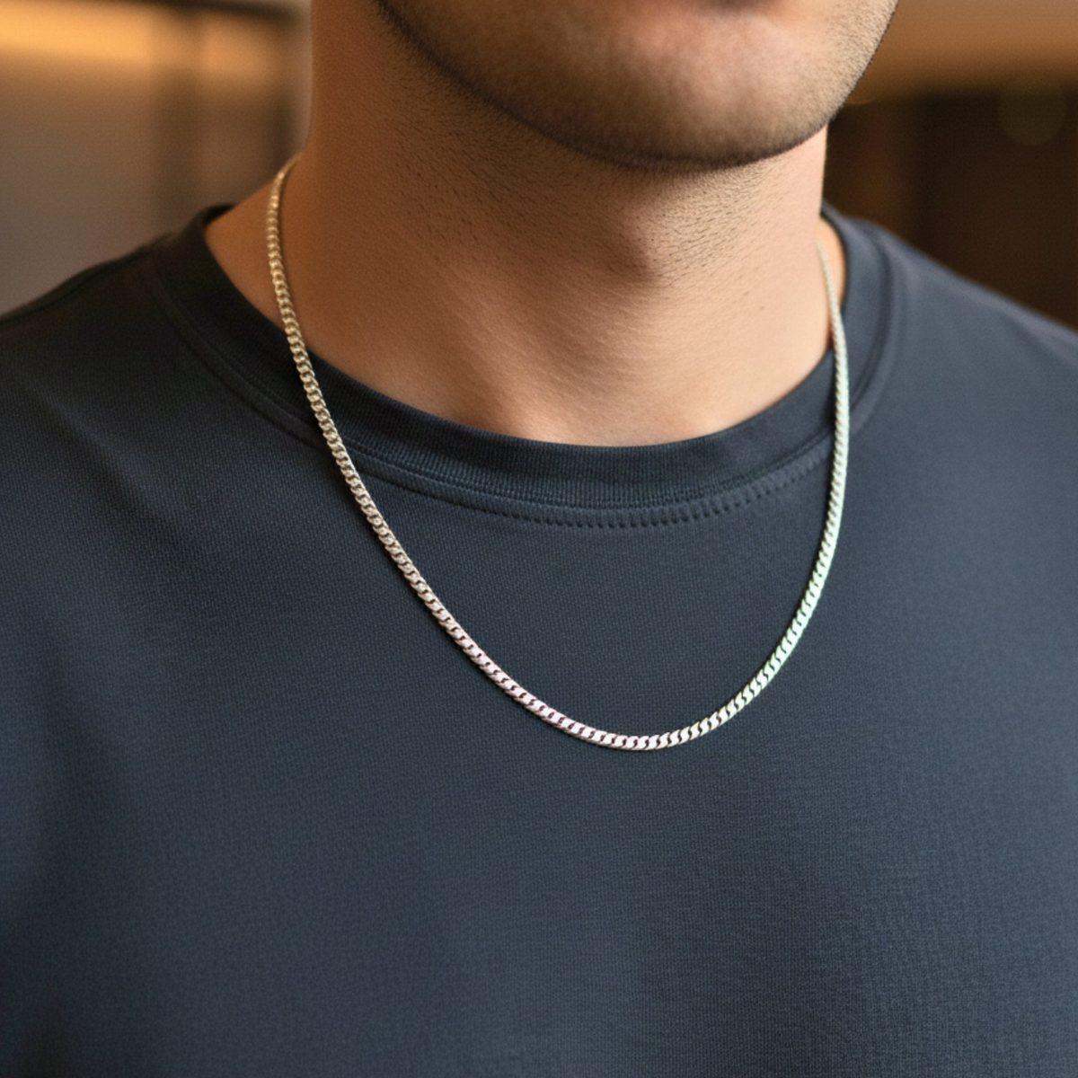 Flat Snake Chain - Silver