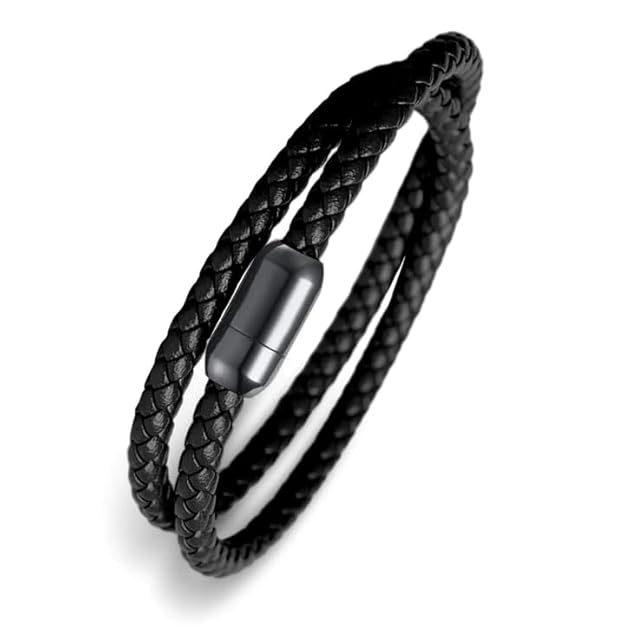 Starry Twine Leather Bracelet — view 3