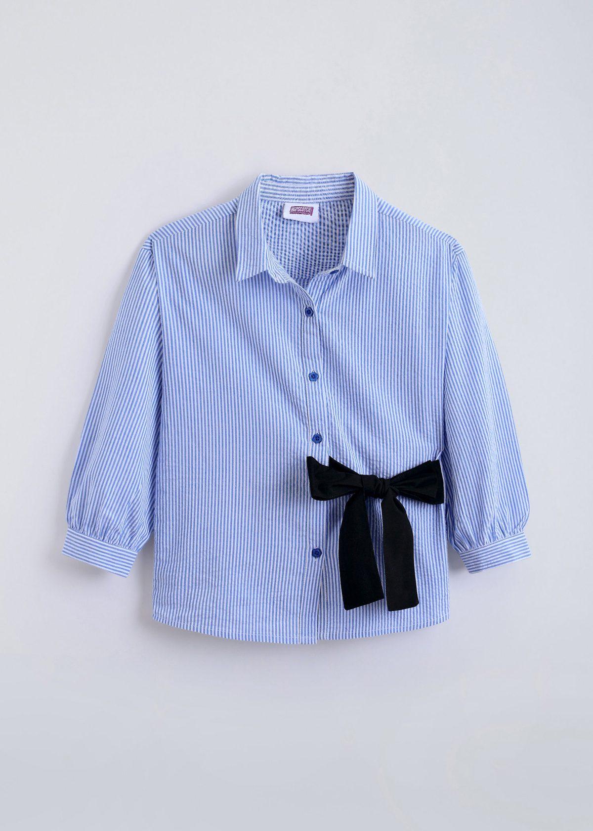 Cotton Bow Applique Shirt