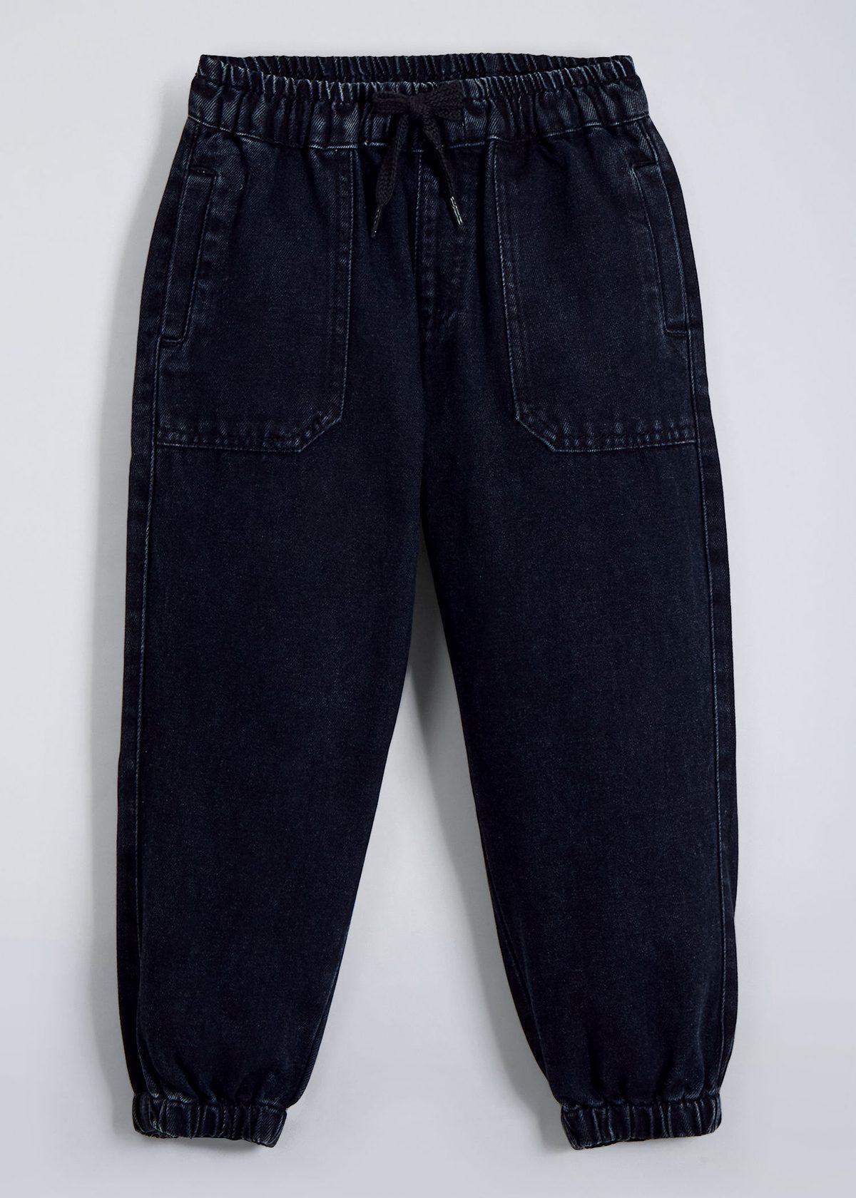 Cargo Loose Fit Cotton Jeans