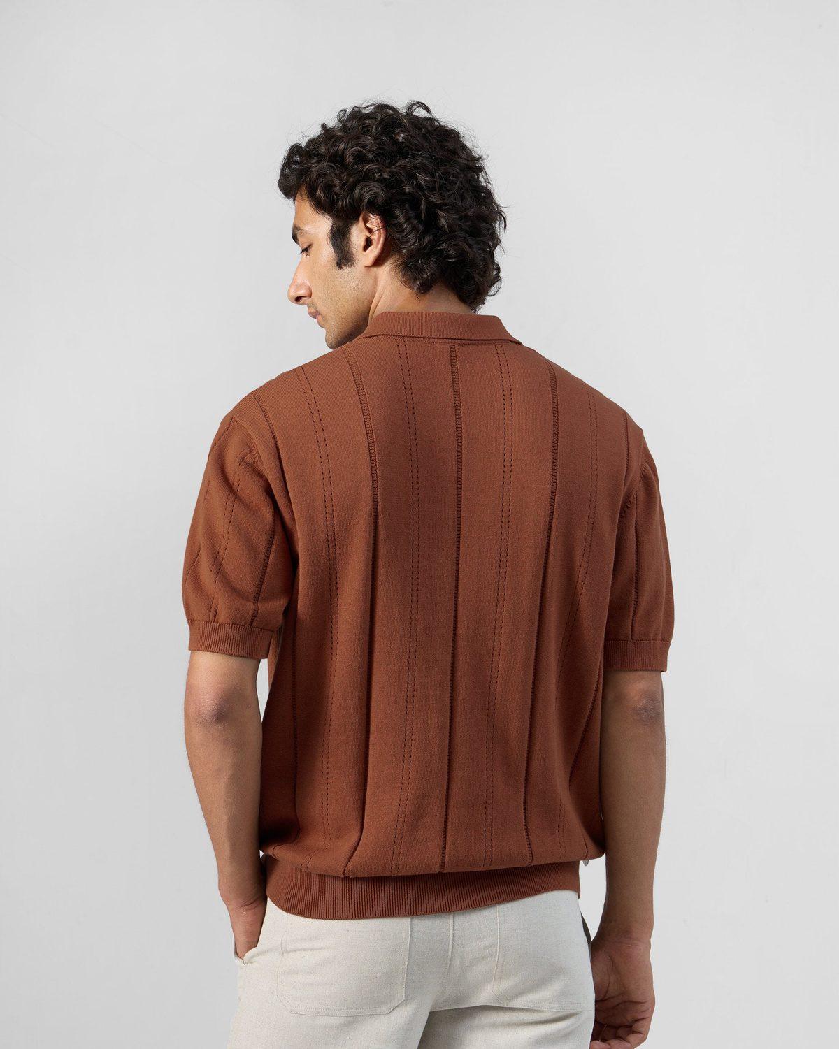 Abeer Polo T-Shirt - Cotton Knit — view 3