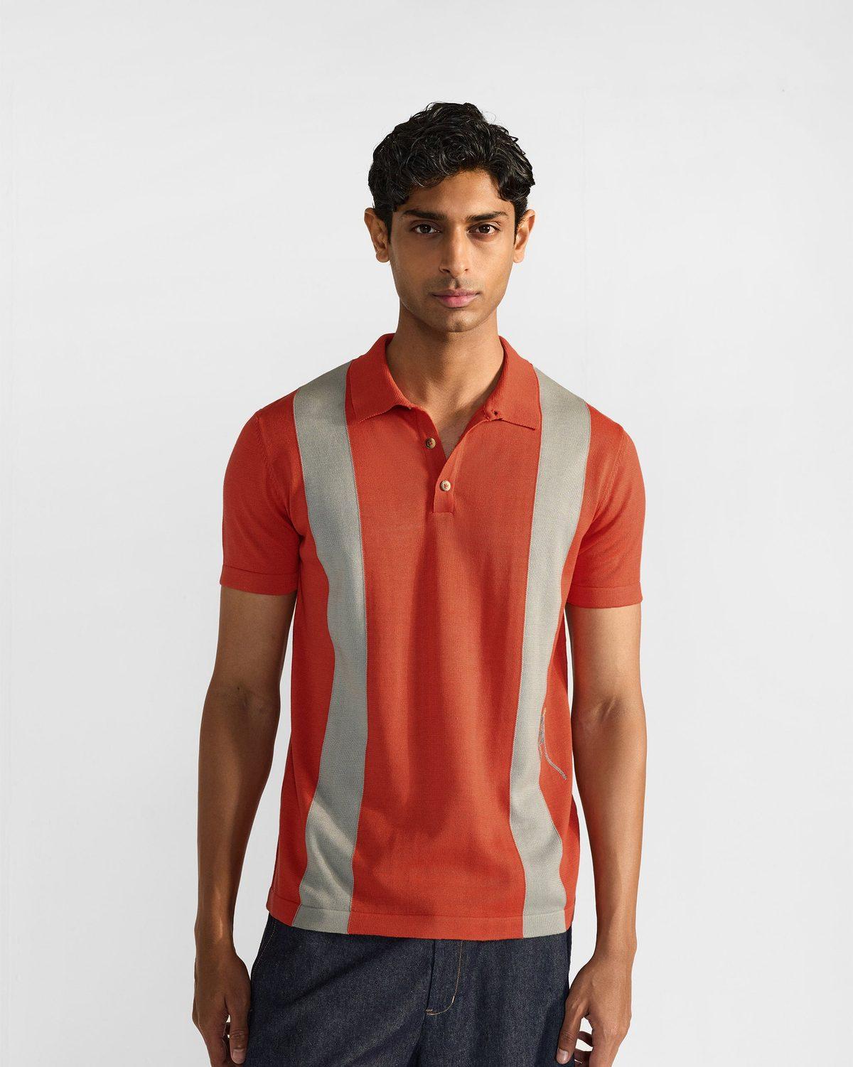 Bonnet Polo T-Shirt - Orange