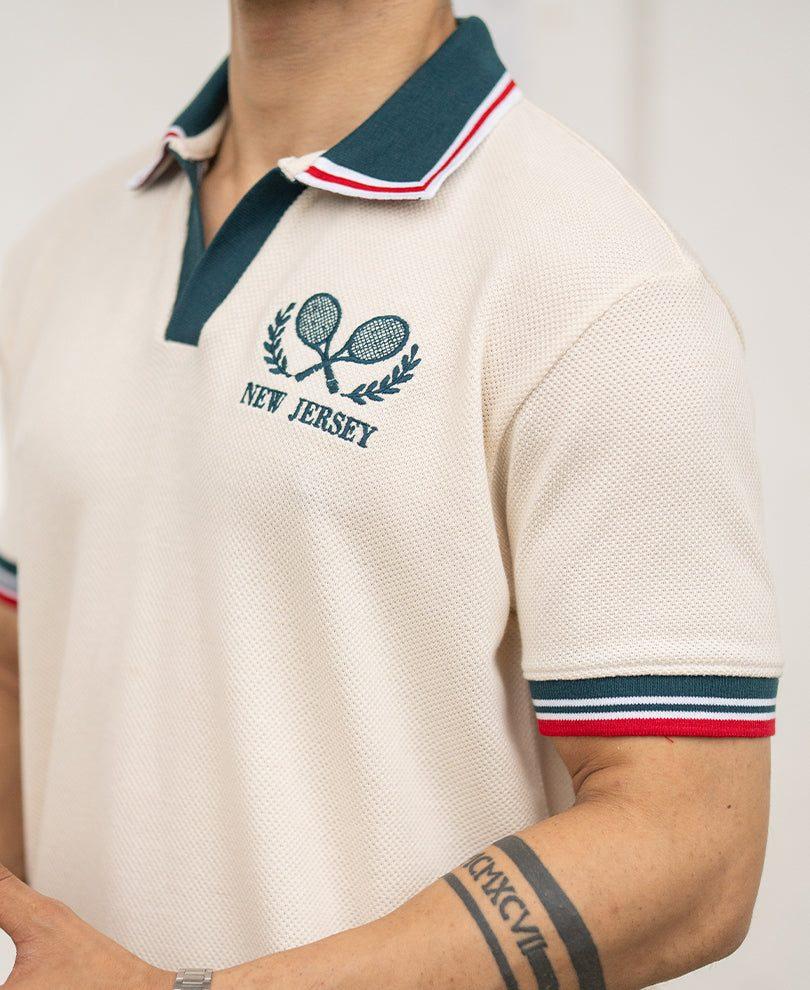 Off-White Knit Embroidered T-Shirt — view 3