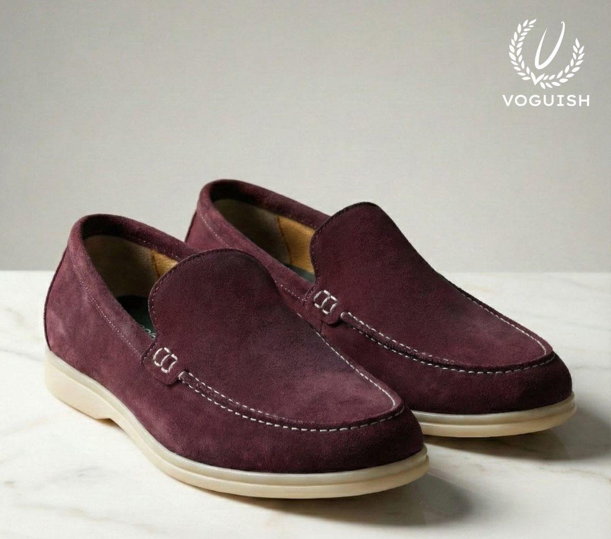 Penny Loafer - Cherry Suede