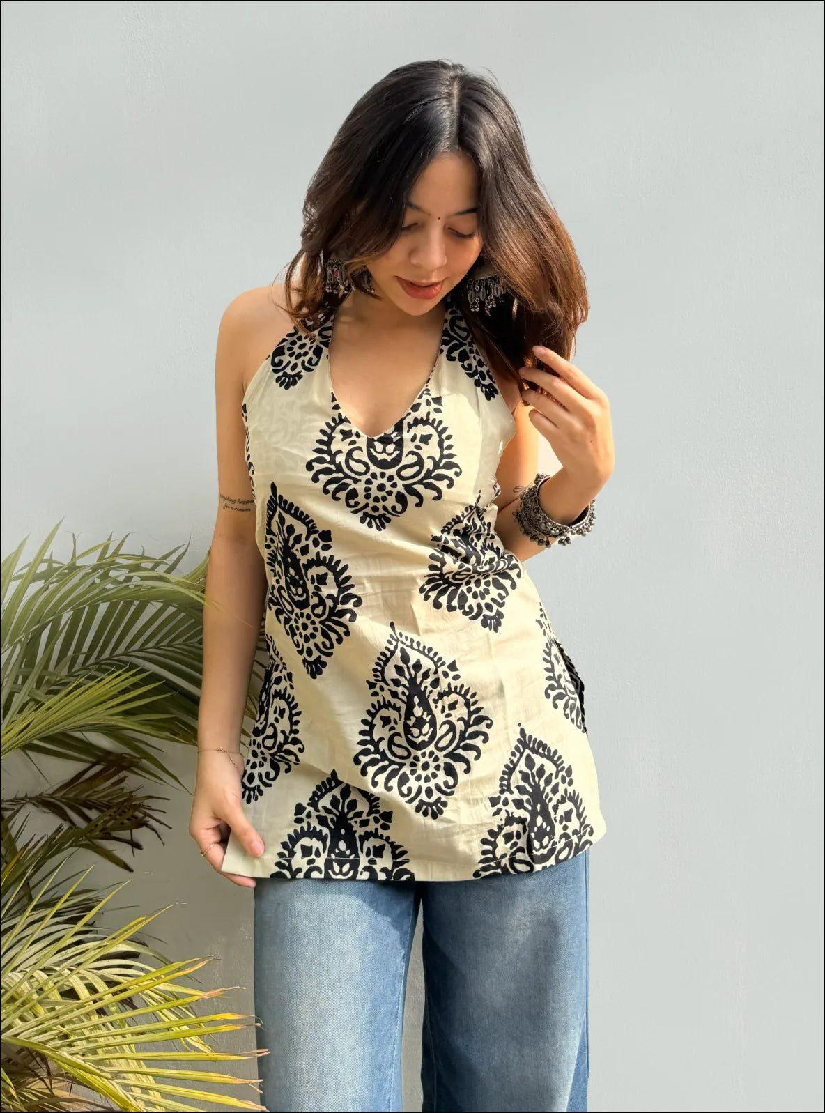 Apsara Halter Neck Kurti
