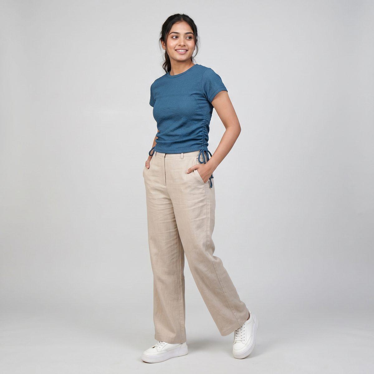 Solid Slim Fit Top - Teal